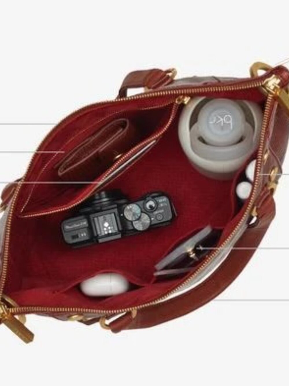 Hammit Daniel Purse in Medium- Redwood Lizzard, Like New - Picture 4 of 5